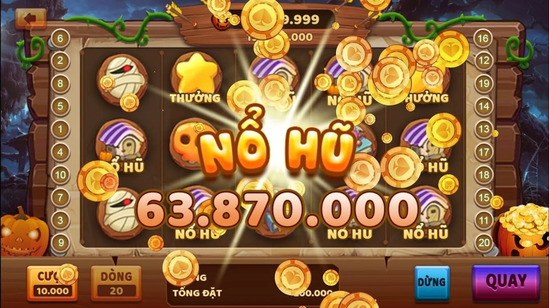 Bảng xếp hạng nổ hũ 88 win